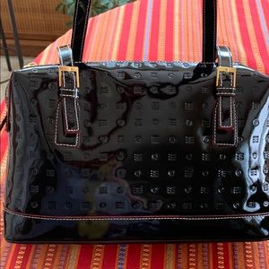 Beautiful Arcadia genuine black patent leather